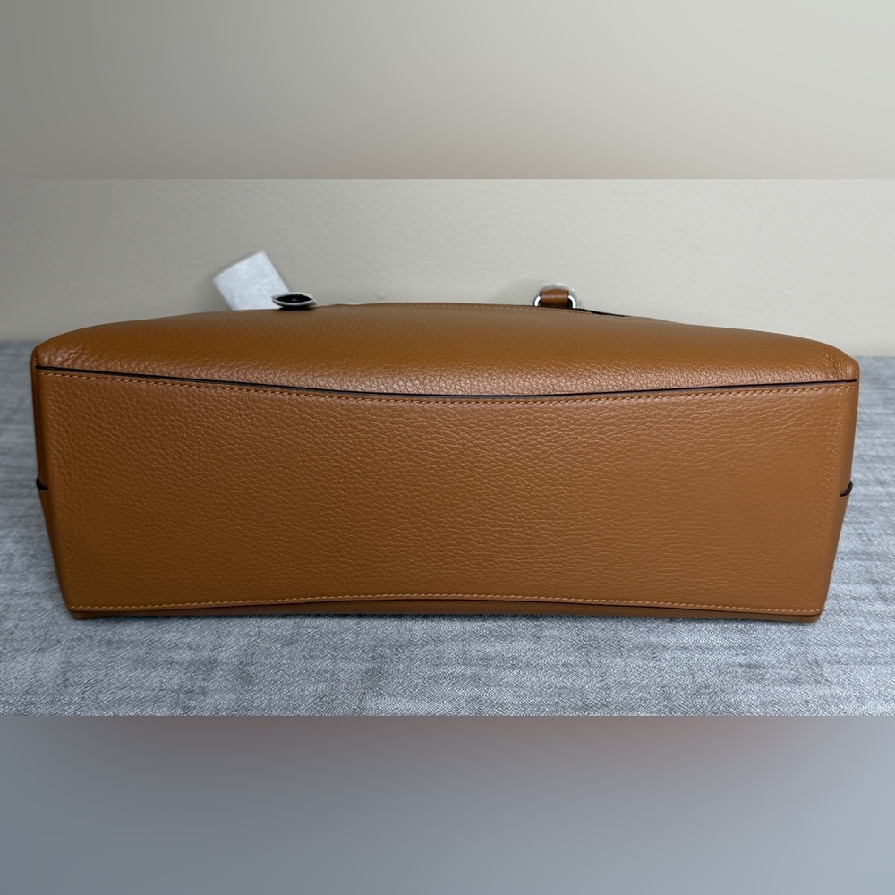 Coach Georgia Satchel Bag in Light Saddle/Silver NWT - Picture 6 of 10